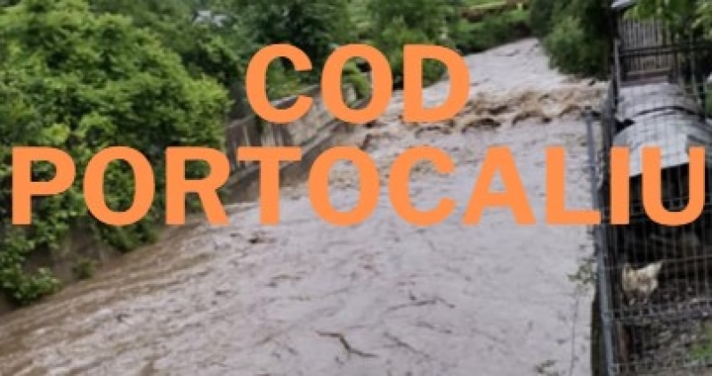 s-a emis Cod Portocaliu de inundații