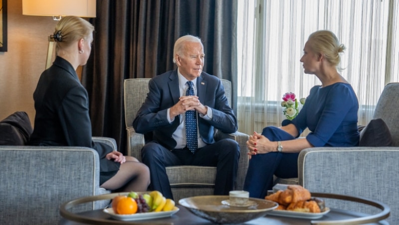 Președintele SUA, Joe Biden, s-a întâlnit cu soția și fiica lui Navalnîi / Foto
