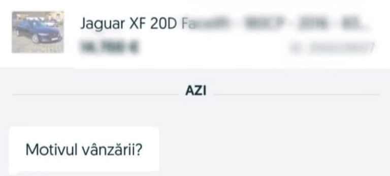 Replica unui bărbat care își vinde bolidul pe OLX, devenită virală pe internet – Care a fost motivul vânzării