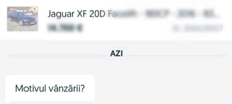 Replica unui bărbat care își vinde bolidul pe OLX, devenită virală pe internet – Care a fost motivul vânzării