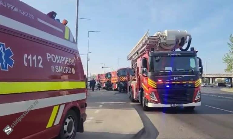 VIDEO A luat foc sediul DSVSA din Pitești