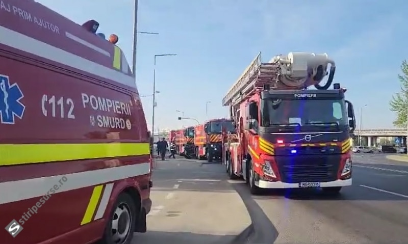 VIDEO A luat foc sediul DSVSA din Pitești