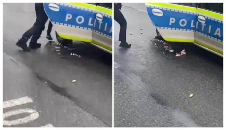 Operațiunea fâs-fâs! O polițistă din Cluj și-a gazat colegul cu spray, în timpul unei intervenții