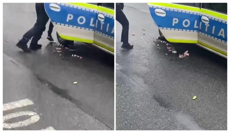 Operațiunea fâs-fâs! O polițistă din Cluj și-a gazat colegul cu spray, în timpul unei intervenții