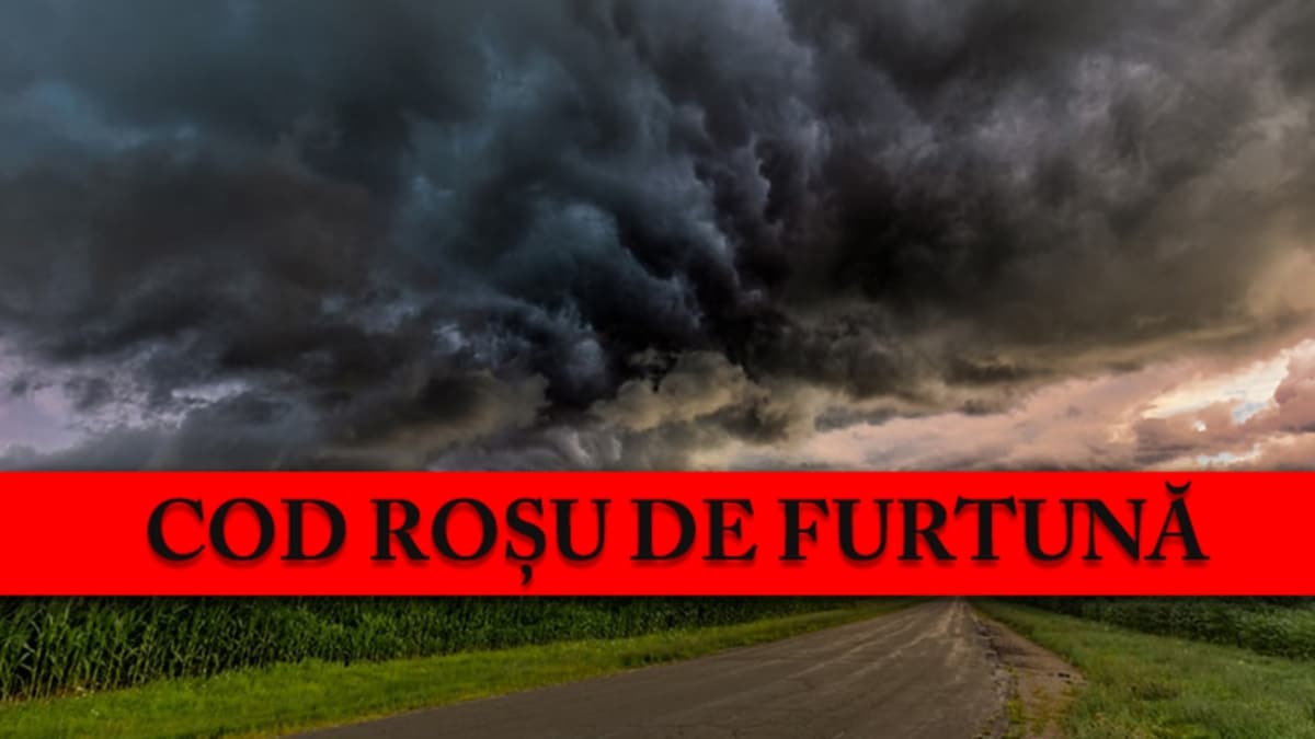Vremea se dezlănțuie în unele zone din țară! Cod roșu de furtună