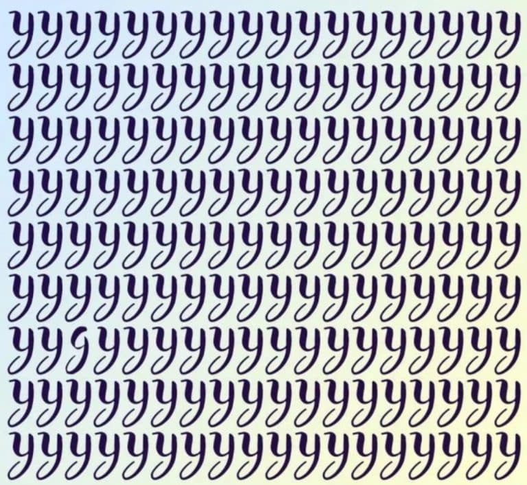 găsiți litera diferită în mai puțin de 5 secunde