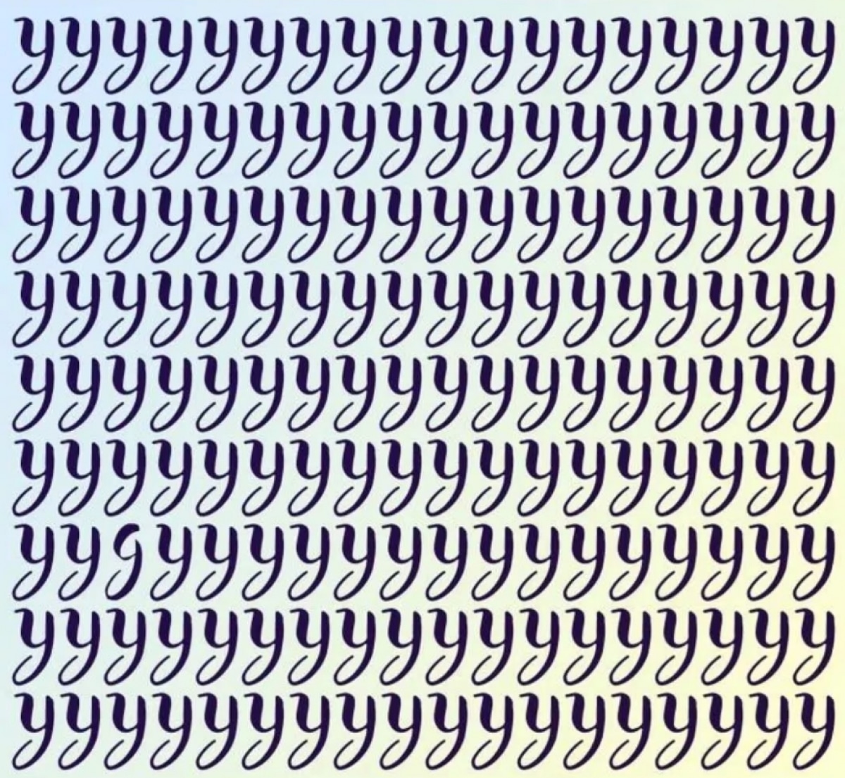 găsiți litera diferită în mai puțin de 5 secunde