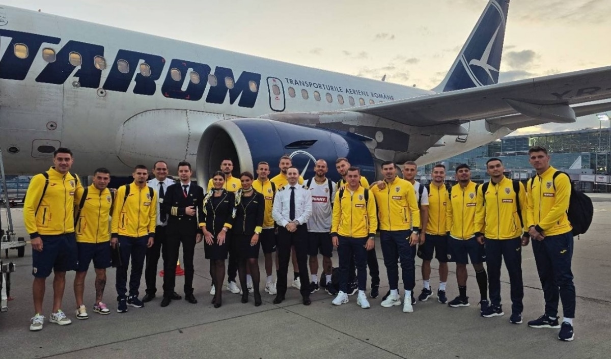 FOTO Tricolorii au decolat din Germania. La ce oră ajung acasa jucătorii echipei naționale